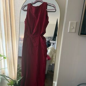 Zara Rich Red Maxi Dress